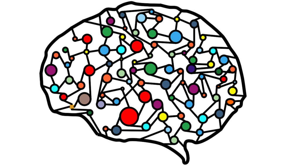 Representación artística de una red neuronal.
